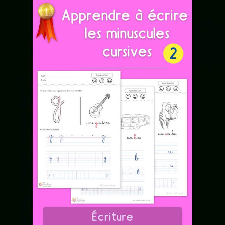 Apprendre À Écrire Les Minuscules Cursives dedans Aprendre A Ecrire