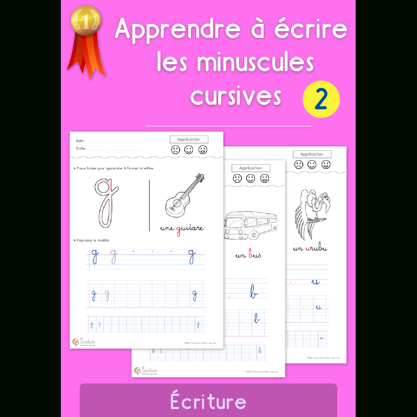 Apprendre À Écrire Les Minuscules Cursives dedans Aprendre A Ecrire 