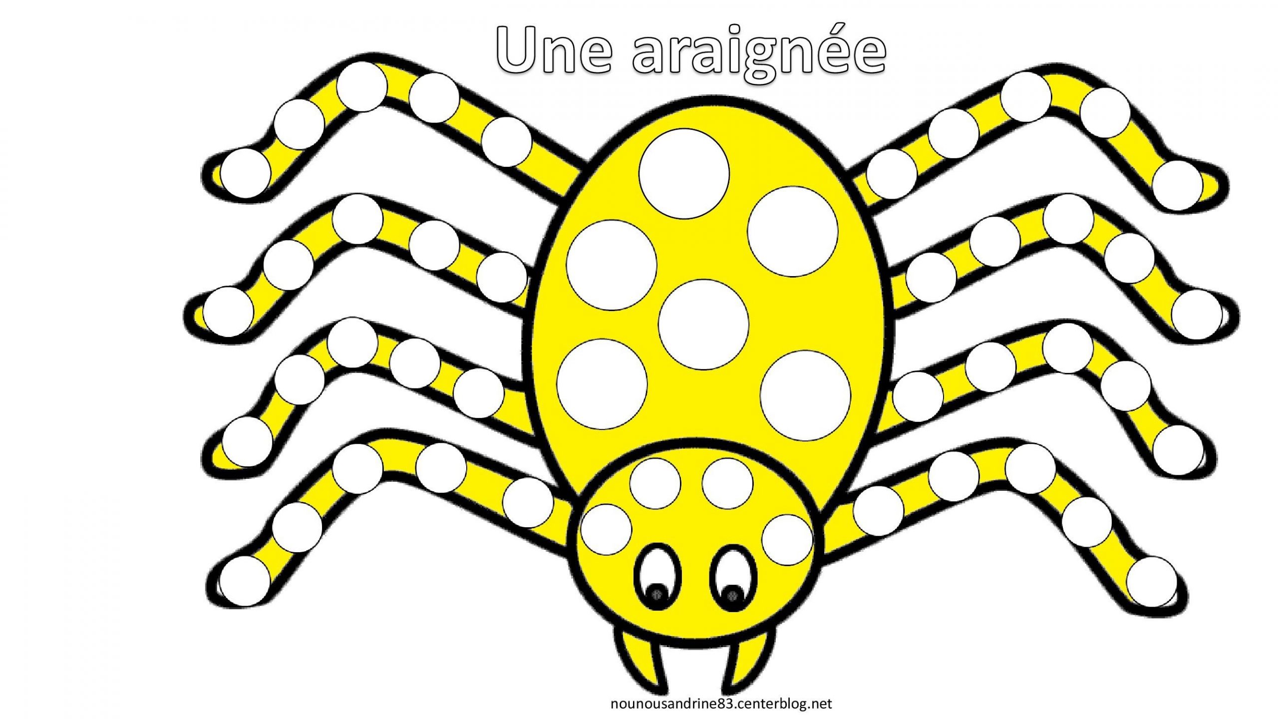 Araignée Jaune Coloriage Jeux Couleurs tout Araignée Coloriage