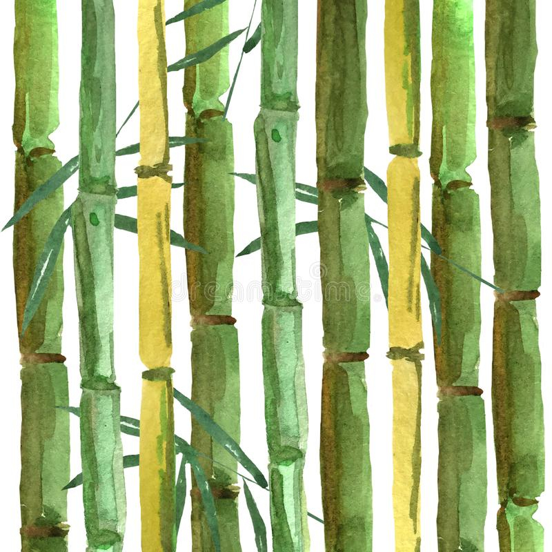 Arbre En Bambou De Feuilles Tropicales Dans Un Style D destiné Dessin De Bambou 