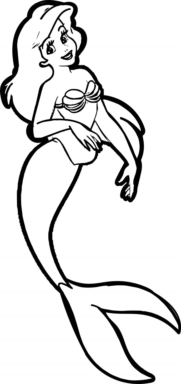 Ariel Mermaid Air Coloring Page  Wecoloringpage concernant Coloriages Ariel