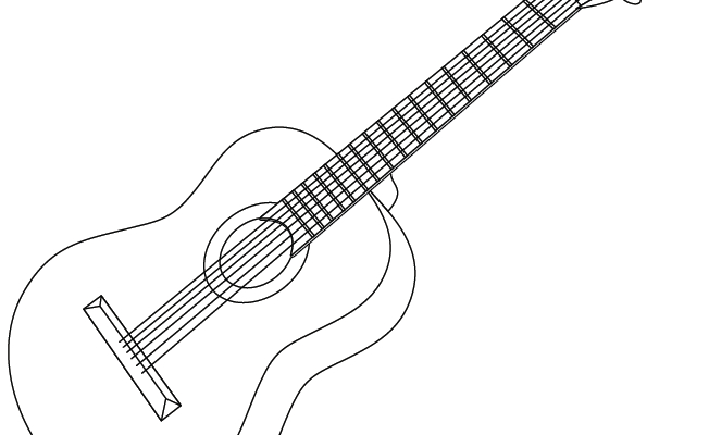 Atelier Dessin & Guitare En Ligne – Centre Léo Lagrange avec Dessiner Une Guitare