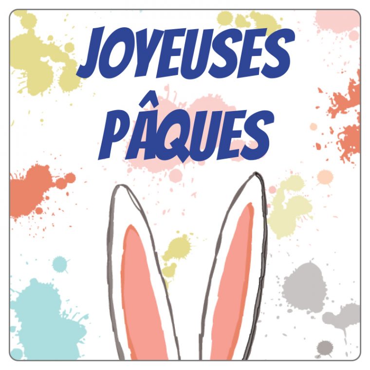 Autocollant À Personnaliser "Joyeuses Pâques" – Impression destiné Etiquette Paques A Imprimer