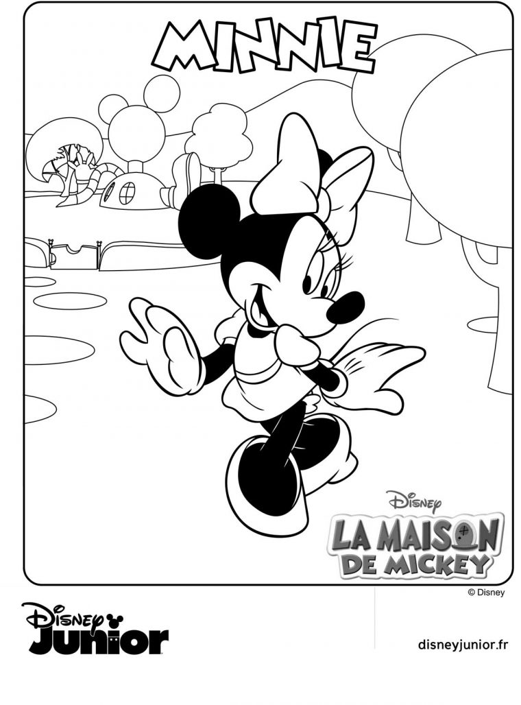 Avis Coloriage La Maison De Mickey Consulter Le Meilleur tout Mickey A Colorier