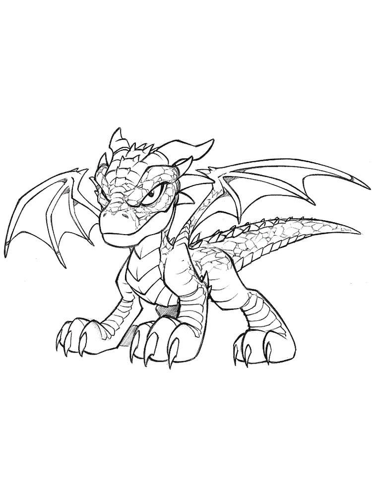 Baby Dragon Coloring Page destiné Coloriage Dragon 