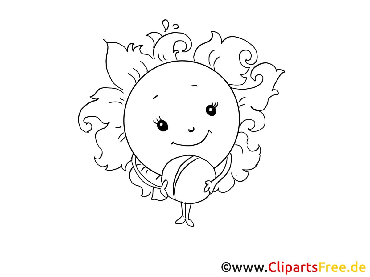 Balle Cliparts À Colorier - Soleil Clipart Gratuit - Temps destiné Soleil A Colorier