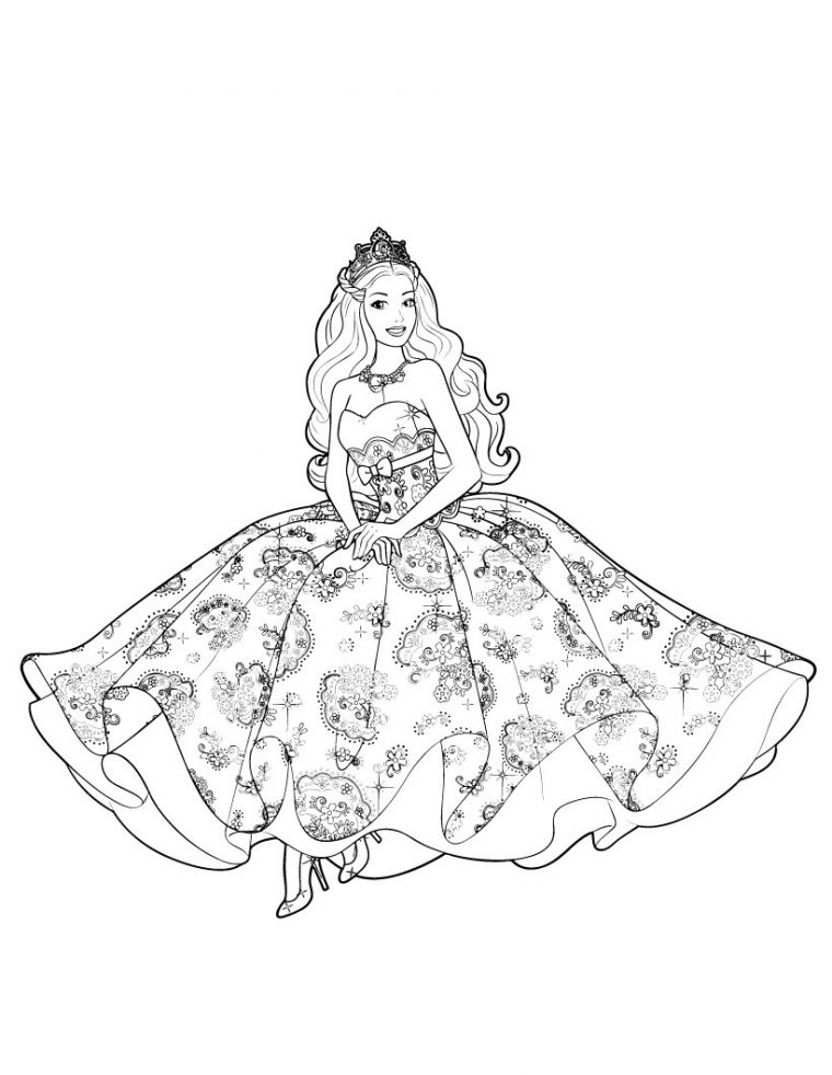 Barbie Princess Coloring Pages – Best Coloring Pages For Kids concernant Coloriage Barbie Princesse