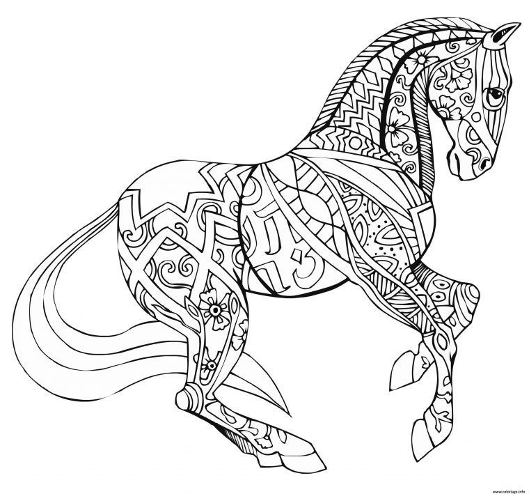 Beau Dessin Cheval Colorier En Ligne – Mademoiselleosaki dedans Des Dessin De Cheval