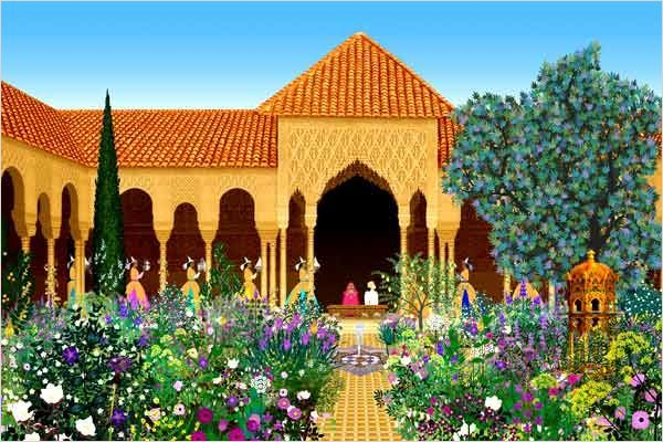 Beautiful Animated Movie. So Rich In Colour And Pattern dedans Coloriage Azur Et Asmar 