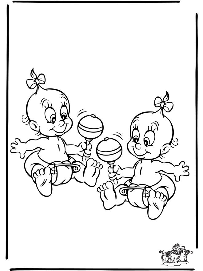 Bébé 5 - Coloriages Naissance serapportantà Coloriage Bébé 