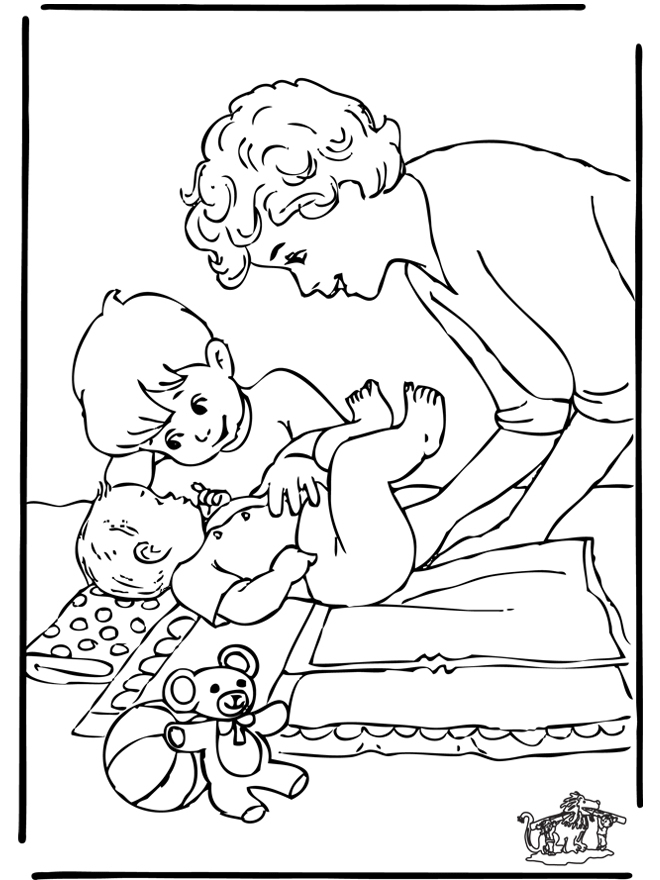 Bébé 7 - Coloriages Naissance avec Coloriage Pour Bébé 