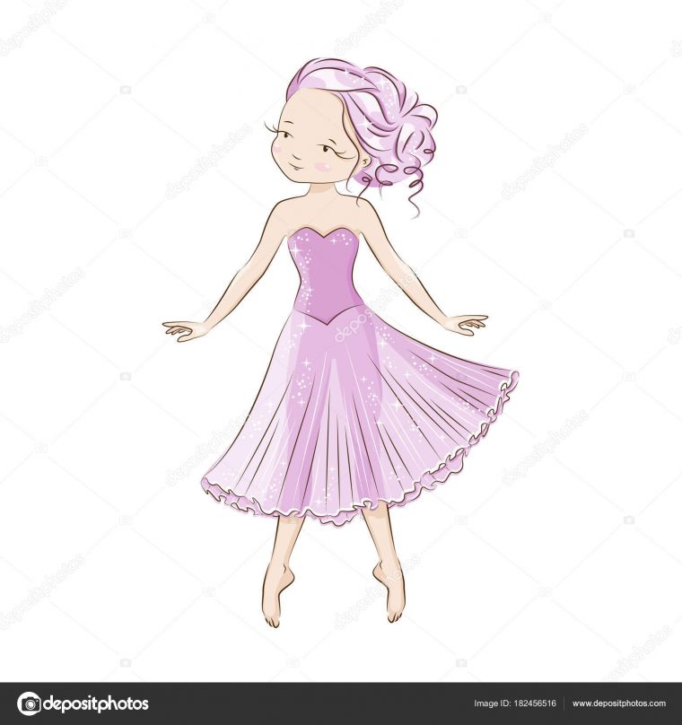 Belle Ballerine Tutu Classique Petite Danseuse Gracieuse serapportantà Danseuse Dessin