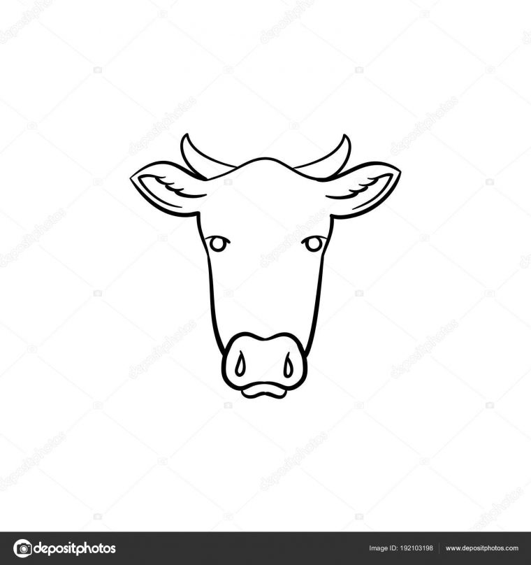 Belle Coloriage Vache A Imprimer  Meilleur Coloriage Pour à Tete De Vache A Imprimer