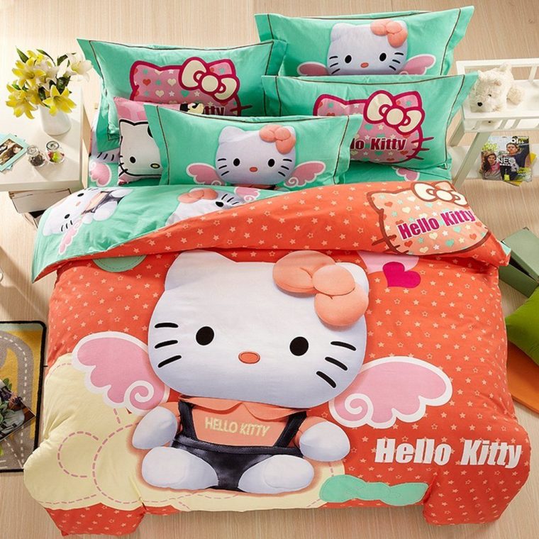 Belles Maison Children Brushed 100% Cotton Series Hello encequiconcerne Petite Maison Hello Kitty