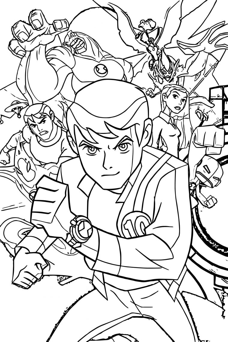 Ben 10 Characters Coloring Pages – Dejanato avec Coloriage Ben 10