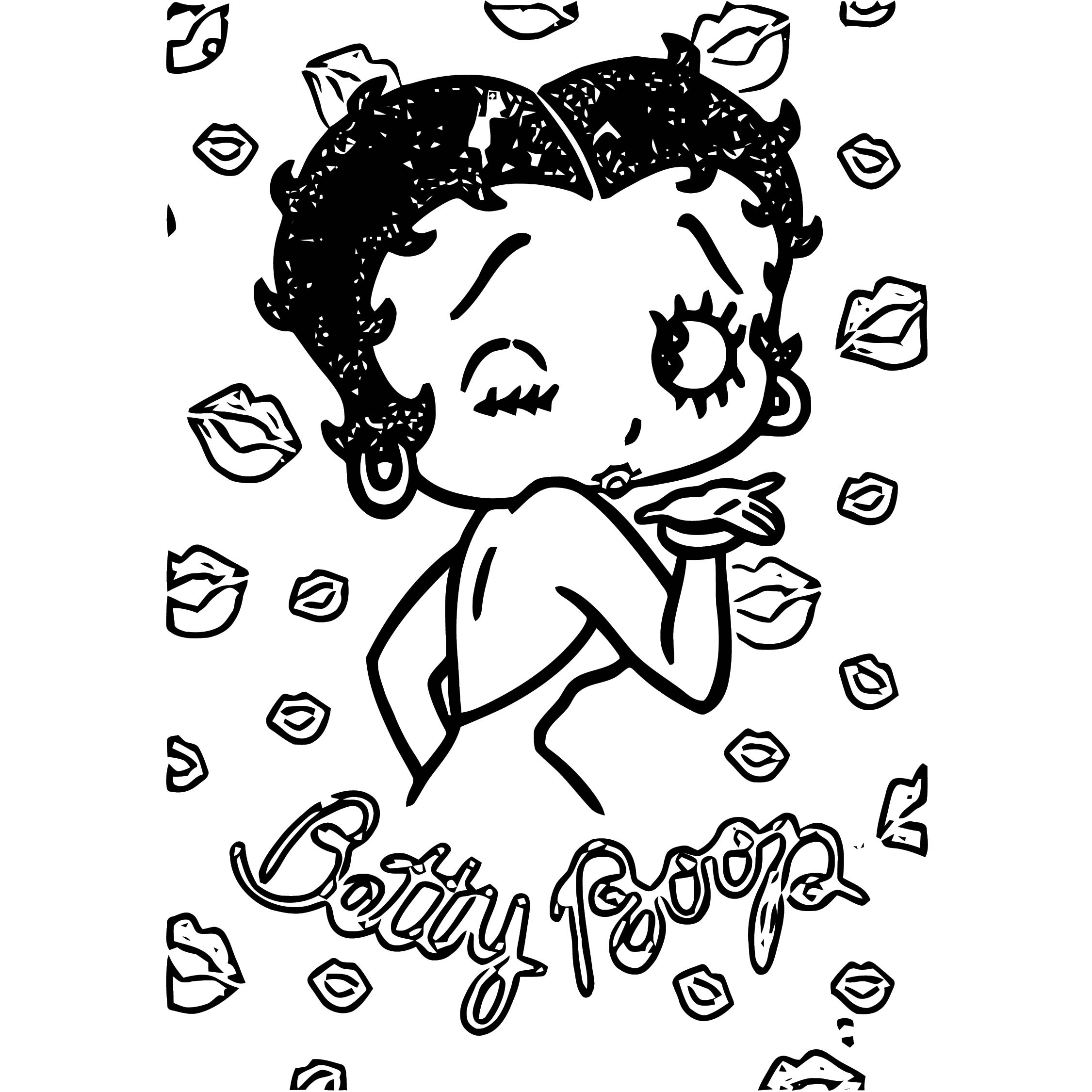Betty Boop We Coloring Page 276  Wecoloringpage destiné Betty Boop Coloriage