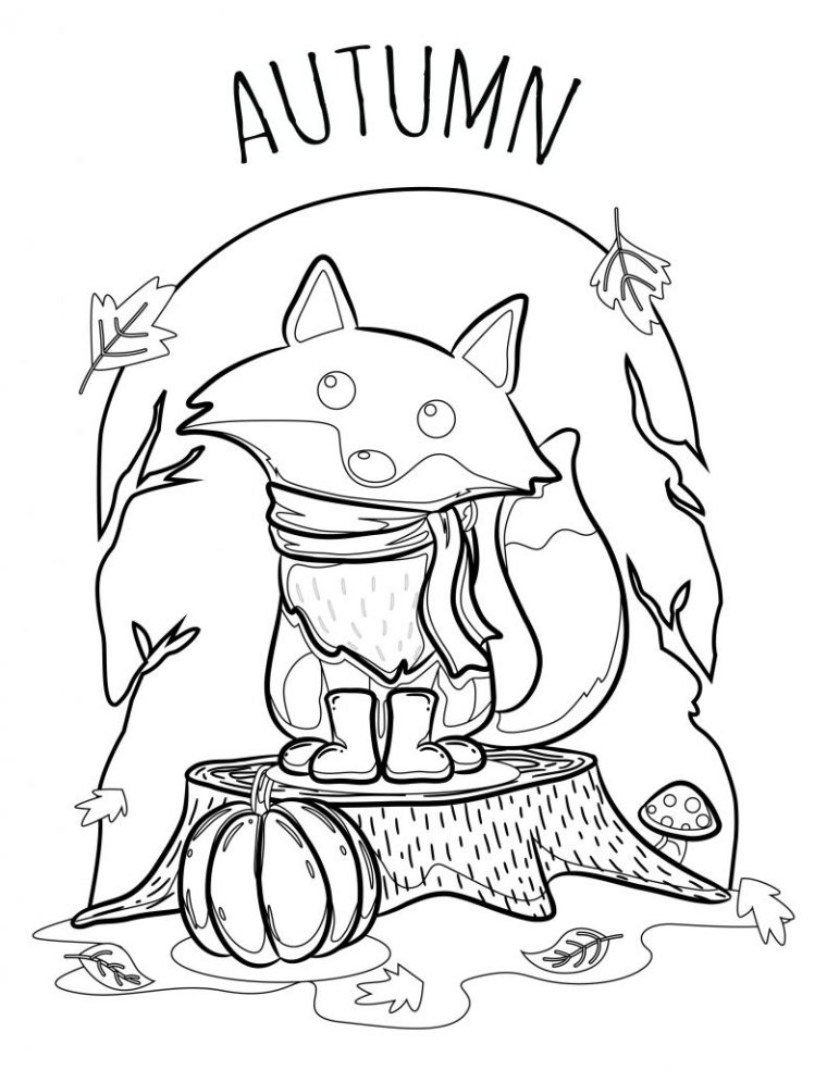 Bienvenue Automne Coloriage Renard Pour Adulte – Artherapie.ca dedans Dessin Sur L Automne