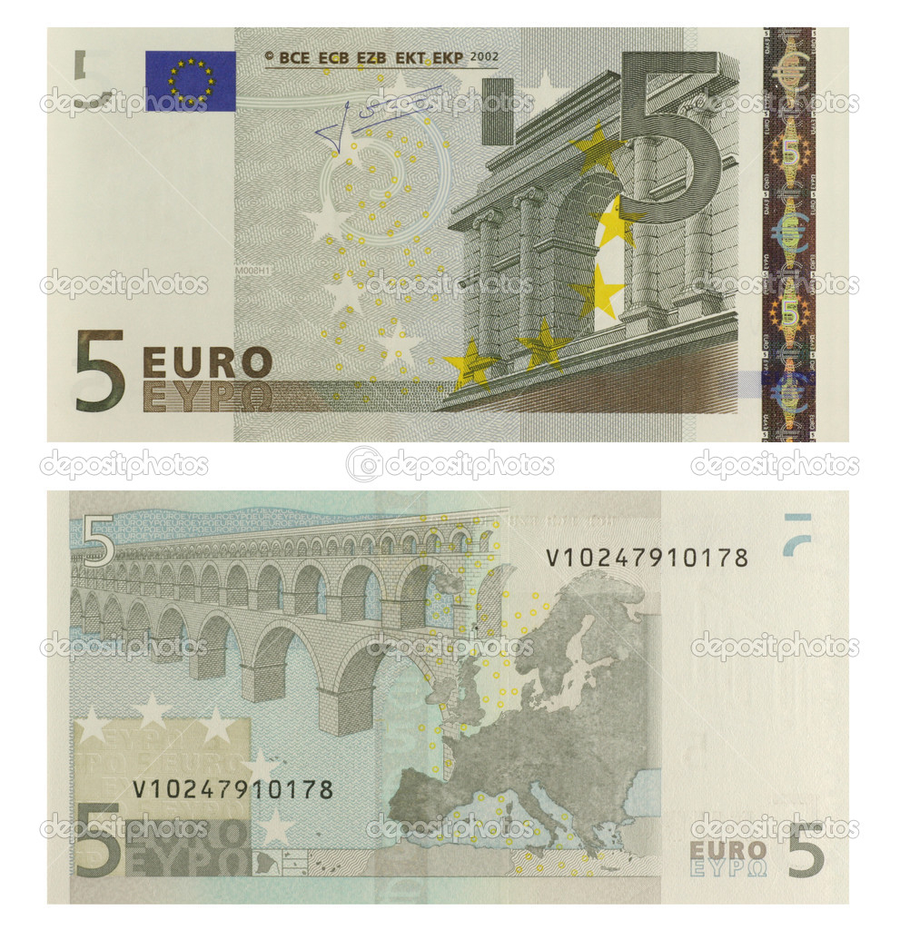 Billets De 5 Euros Image Libre De Droit Par Georgios serapportantà Billet De 5 A Imprimer