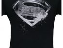 Black Superman Logo Justice League Movie Men'S T-Shirt destiné Superman Logo With Ac