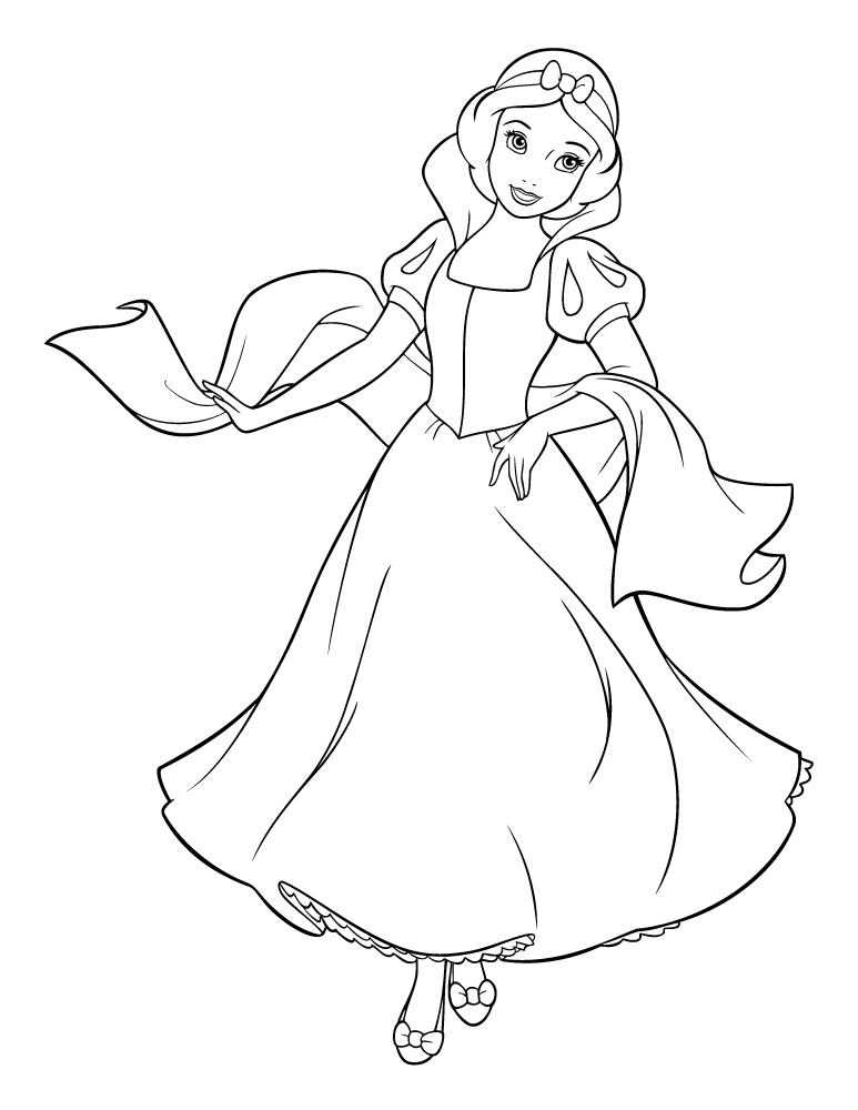 Blanche Neige Princesse Disney À Imprimer - Artherapie.ca avec Coloriage À Imprimer Princesse Disney