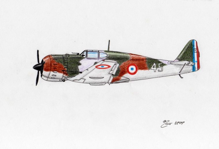 Bloch Mb.150 : Avion De Chasse Français De Seconde Guerre dedans Avion De Chasse Dessin