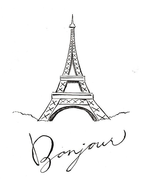 Bonjour, Coloriage La Tour Eiffel. avec Coloriage De La Tour Eiffel 