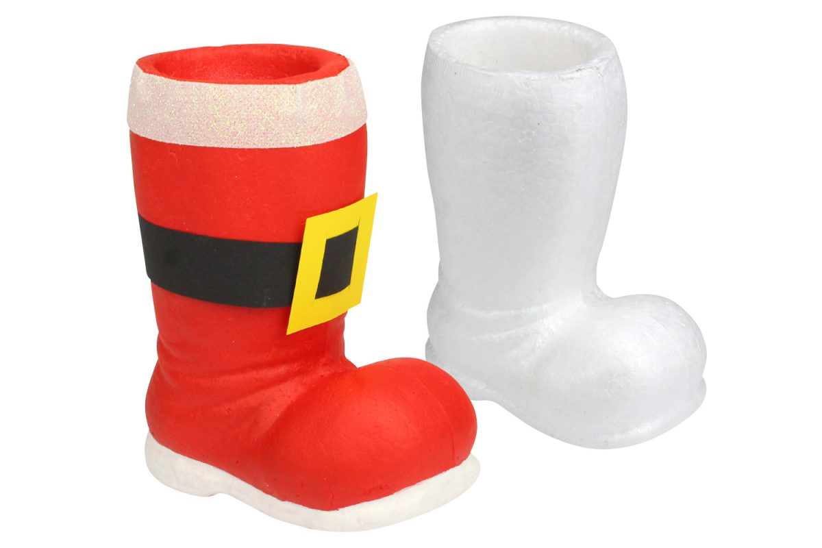 Botte De Père Noël En Polystyrène - Formes De Fêtes - 10 encequiconcerne Botte Pere Noel