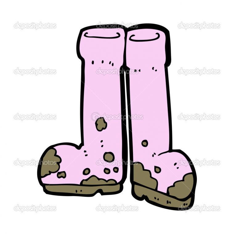 Bottes Boueuses Dessin Animé Image Vectorielle Par pour Bottes Dessin