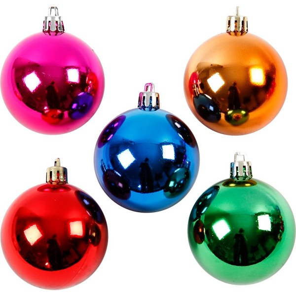 Boules De Noël - Multicolore - 6 Cm - 20 Pcs - Support avec Photo Boules De Noel