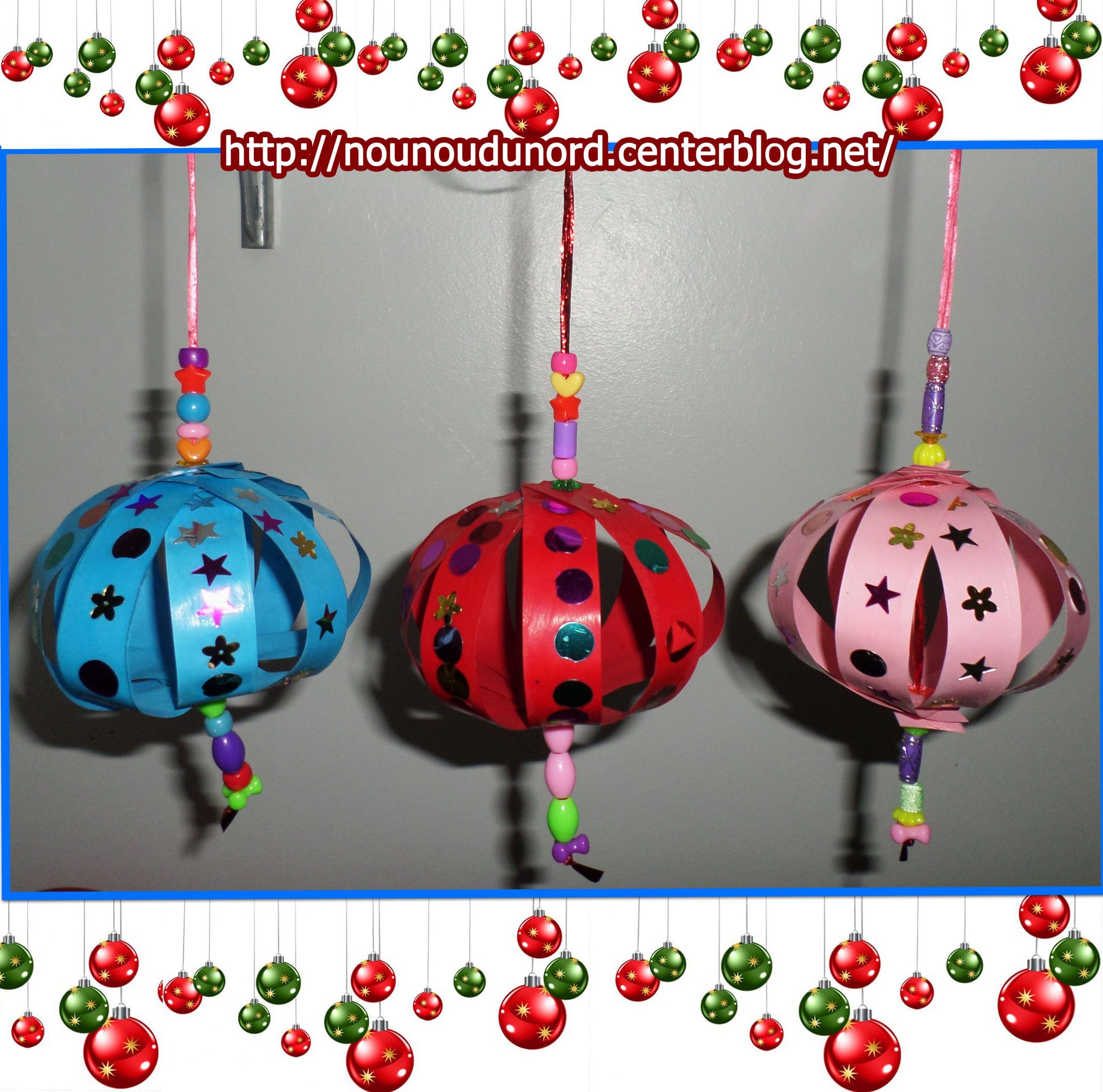 Boules De Noël Réalisées Par Les Enfants *2013* destiné Activité De Noel Pour Maternelle