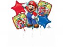 Bouquet Ballon Hélium Super Mario Bros - Thema Deco avec Bougie Mario Bros