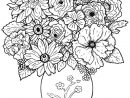 Bouquet - Fleurs Et Végétation - Coloriages Difficiles serapportantà Fleur Coloriage
