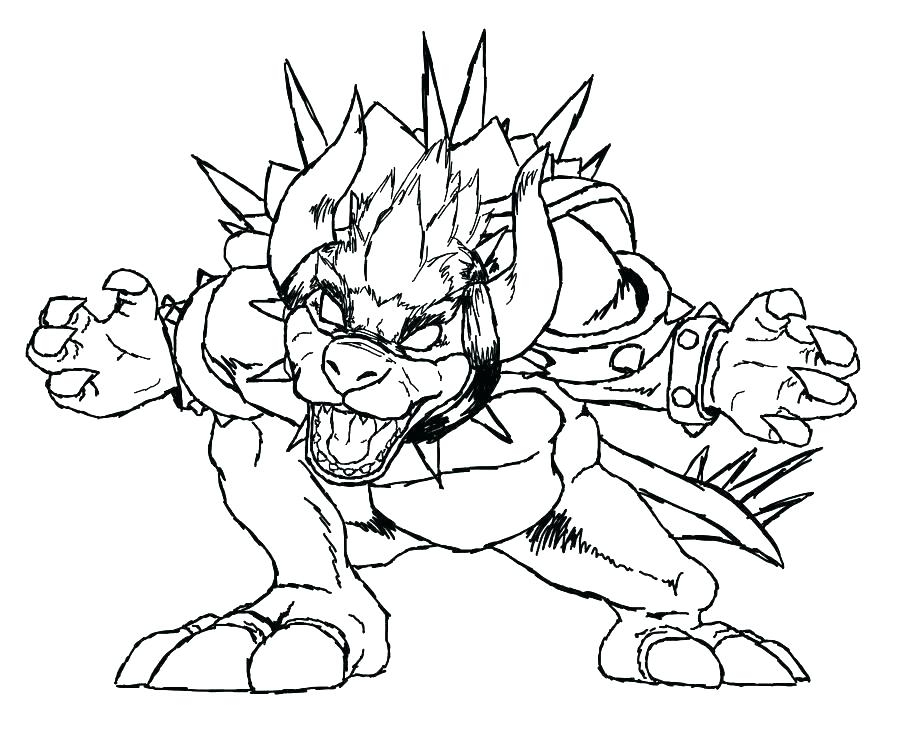 Bowser Jr Coloring Pages At Getcolorings  Free pour Bowser Dessin 