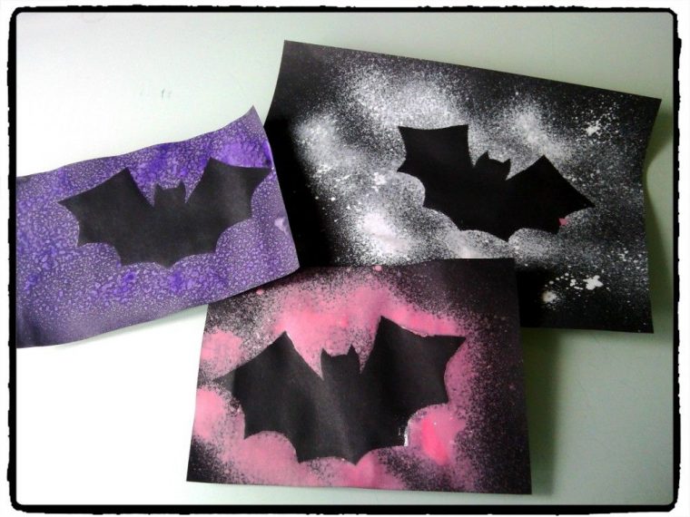 Bricolage D'Halloween : L'Envol Des Chauves-Souris – En pour Chauve Souris Bricolage Halloween