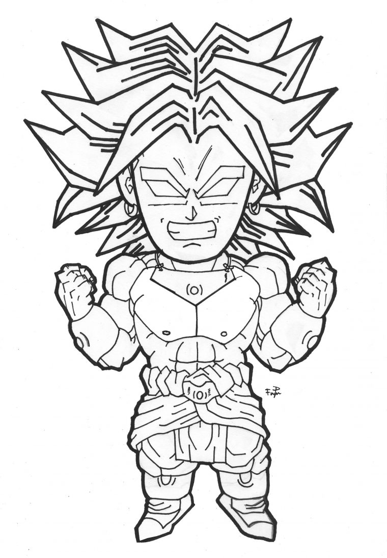 Broly Super Saiyajin – Dragon Ball Z Kids Coloring Pages avec Coloriage Gratuit Dragon Ball Z