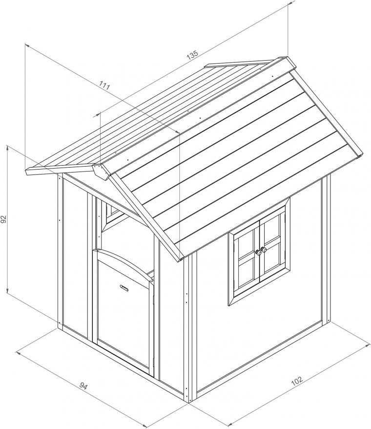 Cabane Enfant En Bois À Peindre Noa pour Mots Mãªlã©S De Noã«L Cm