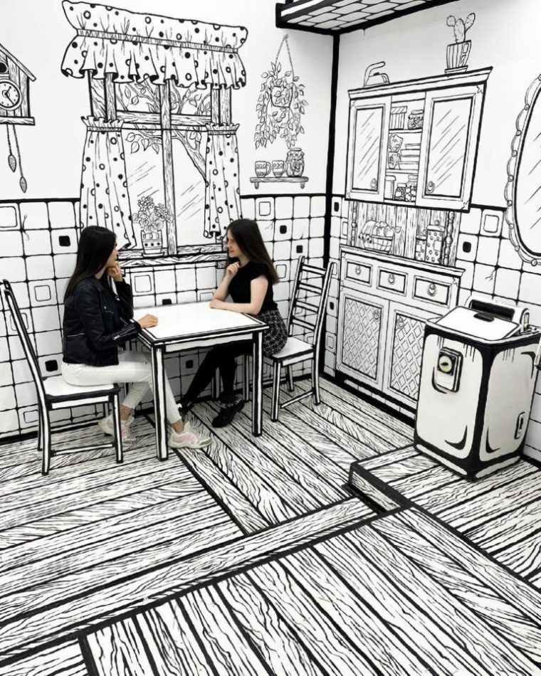 Café Bw – Un Bar 2D Qui Donne L'Impression D'Être Dans Un concernant Impression Dessin