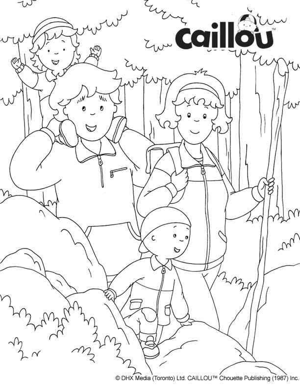 Caillou&amp;#039;S Fall Fun - Coloring Sheet!  Coloring Pages à Caillou A Colorier 