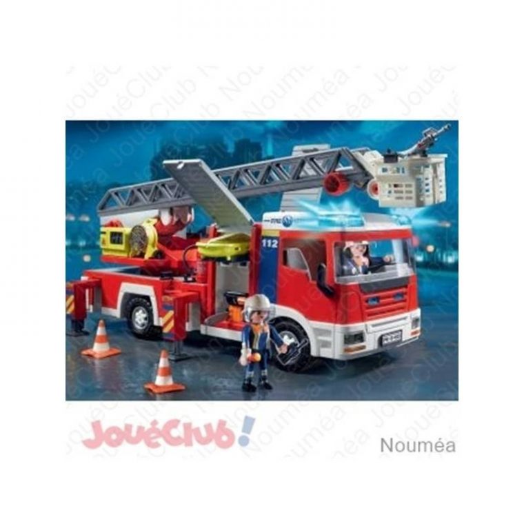 Camion De Pompier Avec Echelle Pivotante Playmobil pour Playmobil Camion Pompier Grande Echelle