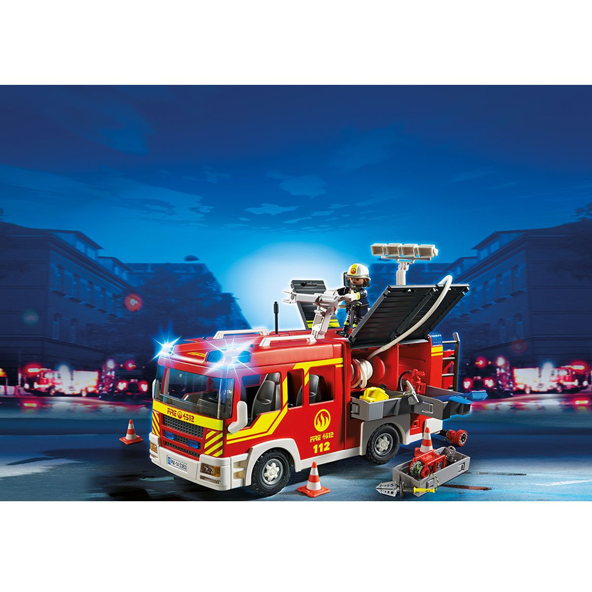 Camion De Pompier Playmobil 5363 - Stepindance.fr à Voiture Pompier Playmobil