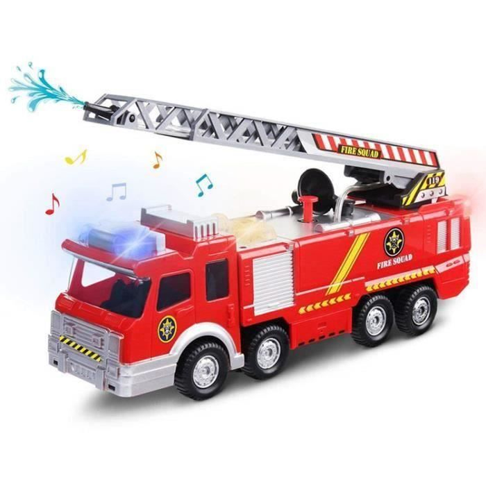 Camion De Pompiers Avec Pompe À Eau Et Échelle Extensible encequiconcerne Jeux De Voiture De Pompier 