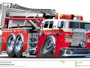 Camion De Pompiers De Dessin Animé De Vecteur Illustration dedans Dessin D Un Camion De Pompier