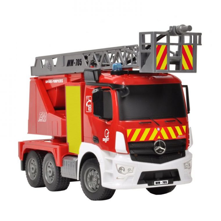 Camion Pompier Grande Échelle Rc – T2M T705 avec Playmobil Camion Pompier Grande Echelle