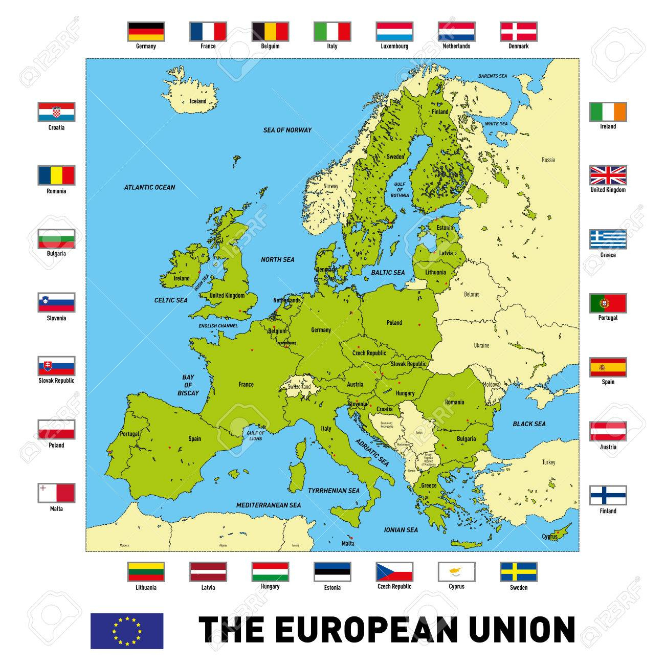 Capitale Union Européenne - Primanyc dedans Union Europã©Enne Carte 