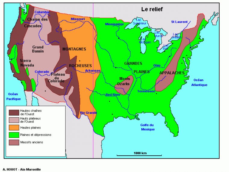 Carte Des États Unis Images Et Photos – Arts Et Voyages dedans Carte Des Régions Des Etats Unis