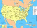 Carte Des Usa (Etats-Unis) - Cartes Du Relief, Villes concernant Carte Amerqieus Avec Tout Les Villes