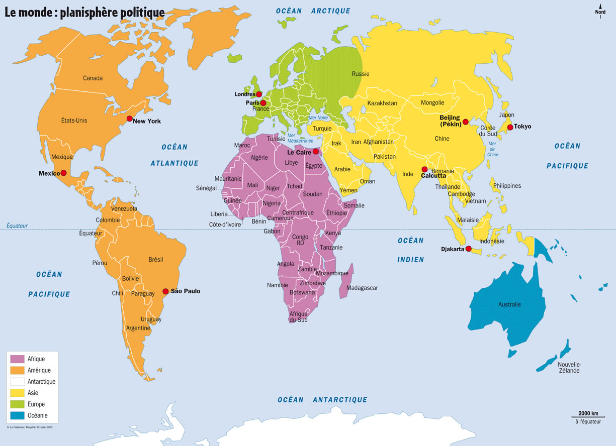 Carte Des Ville Du Monde concernant Carte Amerqieus Avec Tout Les Villes 