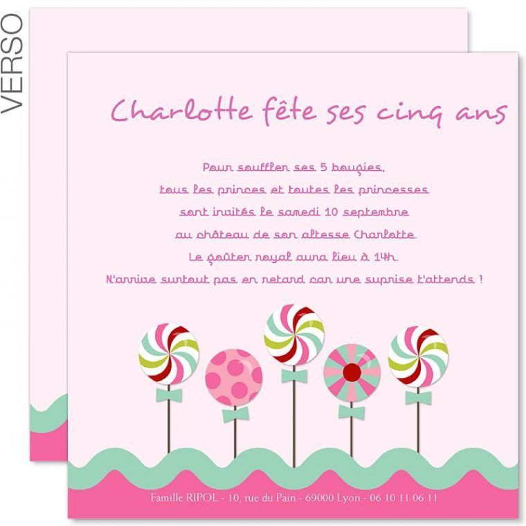 Carte D'Invitation Anniversaire Fille A Imprimer destiné Cartes D Anniversaires À Imprimer