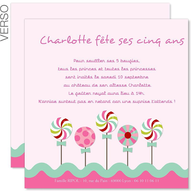 Carte D&amp;#039;Invitation Anniversaire Fille A Imprimer pour Cartes D Invitation À Imprimer 