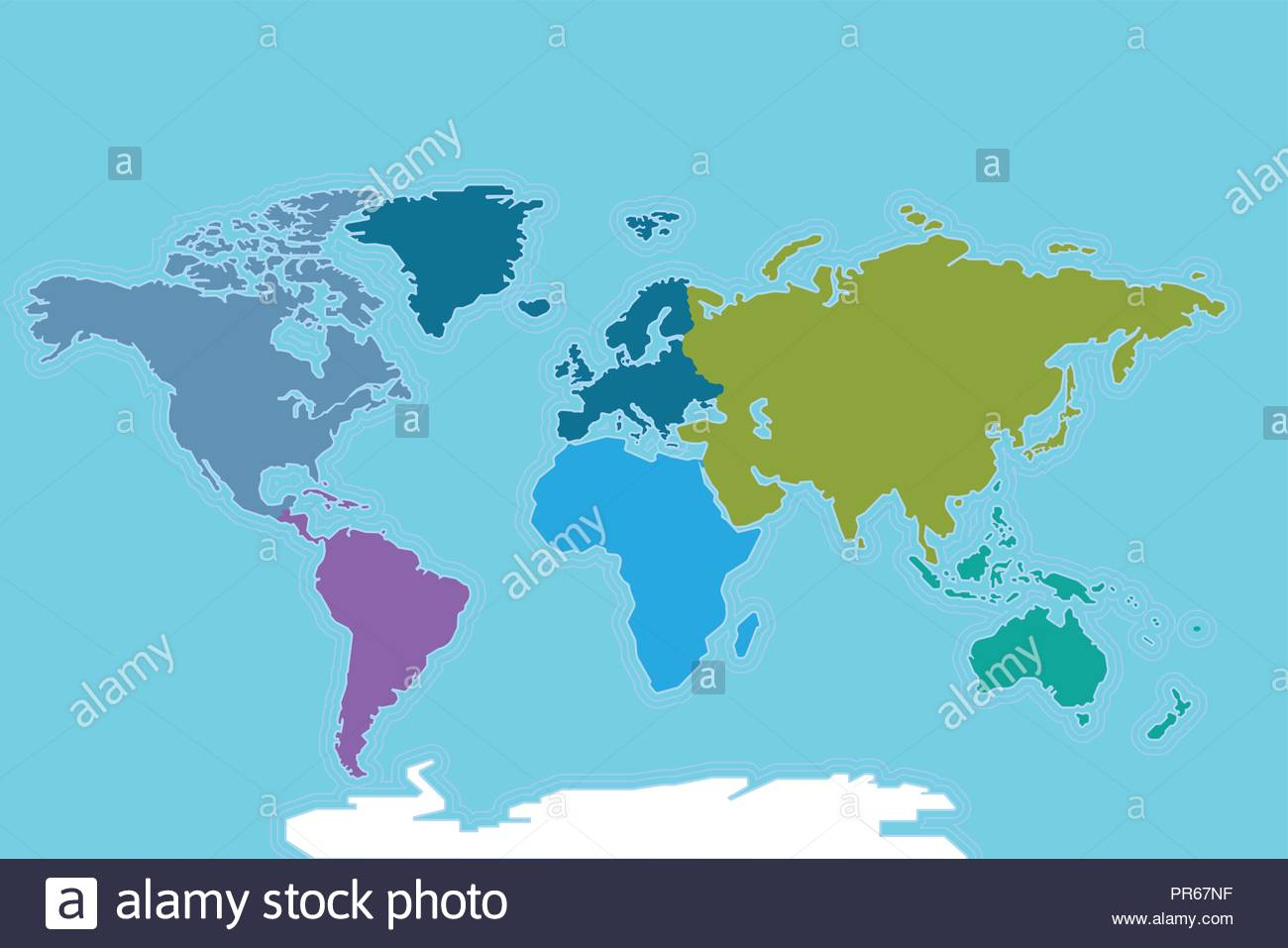 Carte Du Monde Avec Frontiere - 1Jour1Col dedans Un Carte Avec Les Continents Du Monde 